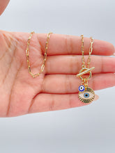 Load image into Gallery viewer, 18k Gold Filled Paperclip Toggle Choker with Toggle
