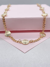 Load image into Gallery viewer, 18k Gold Filled 8mm medallion and cuban link St Benedict Choker