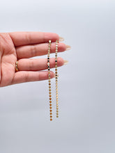 Load image into Gallery viewer, 18k Gold Filled FlatPlain Beaded Dangle Earrings