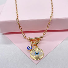 Load image into Gallery viewer, 18k Gold Filled Paperclip Toggle Choker with Toggle