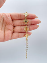 Load image into Gallery viewer, 18k Gold Filled Sunburst Flower Charm Link Bracelet