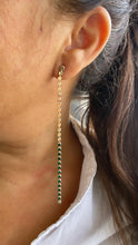 Load image into Gallery viewer, 18k Gold Filled FlatPlain Beaded Dangle Earrings