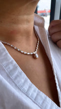 Load image into Gallery viewer, 18k GoldFilled Baguette CZ Stone Set With Pear Shaped Stone in Center