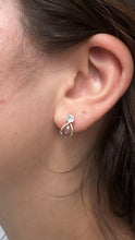 Load image into Gallery viewer, 18k Gold Filled CZ Pear Earrings: Colorful Stone Dangle