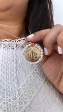 Load image into Gallery viewer, 18k San Benito Charm Crowned with Pearl Beads