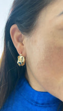 Load image into Gallery viewer, 18k Gold Filled Smooth Sharp-Edged Wrinkle Hoop