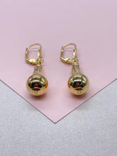 Load image into Gallery viewer, 18k Gold Filled Smooth Cylinder-Cone Shape Drop Dangle Earring