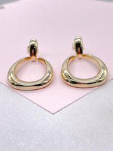 Load image into Gallery viewer, 18k Gold Filled Smooth and Thin Drop Earrings