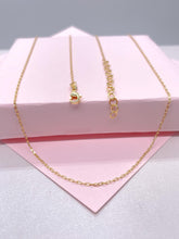 Load image into Gallery viewer, 18k Gold Filled Tiny Oval Curb/Paperclip Link Necklace