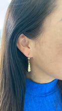 Load image into Gallery viewer, 18k Gold Filled Smooth Cylinder-Cone Shape Drop Dangle Earring