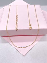 Load image into Gallery viewer, Dainty 18k Gold Filled Thin Sequin Mariner Link Chain