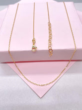 Load image into Gallery viewer, 18k Gold Filled Tiny Oval Curb/Paperclip Link Necklace