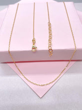 Load image into Gallery viewer, 18k Gold Filled Tiny Oval Curb/Paperclip Link Necklace