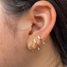 Load image into Gallery viewer, 18k Gold Filled Set of 3 Star Stud Earrings