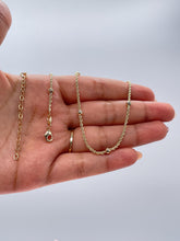 Load image into Gallery viewer, 18k Gold Filled 1.5mm Rope Chain Satellite Fusion