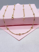Load image into Gallery viewer, 18k Gold Filled Dainty Satellite Dash-n-Dot Chain