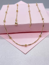 Load image into Gallery viewer, 18k Gold Filled Dainty Satellite Dash-n-Dot Chain