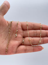 Load image into Gallery viewer, 18k Gold Filled Dainty Satellite Dash-n-Dot Chain