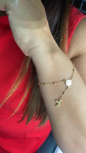 Load image into Gallery viewer, 18k Gold Filled Dainty Rosary Bracelet Our Saint Benedict With Victorian Crucifix Detail