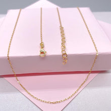 Load image into Gallery viewer, 18k Gold Filled Tiny Oval Curb/Paperclip Link Necklace