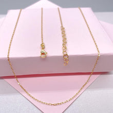 Load image into Gallery viewer, 18k Gold Filled Tiny Oval Curb/Paperclip Link Necklace