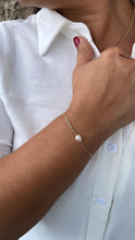 Load image into Gallery viewer, 18k Gold Filled Cuban Link Chain with Synthetic Pearl Choker And Bracelet