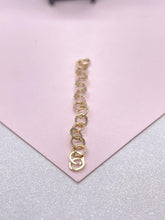 Load image into Gallery viewer, 18k Gold Filled Wide Oval Link 2” Extenders for Chains, Necklaces, Anklets
