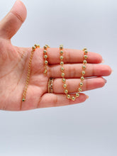 Load image into Gallery viewer, 18k Gold Filled 5mm Gold Bead Chain Necklace Supplies Designers