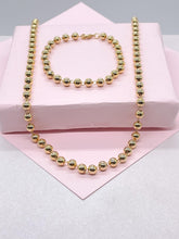 Load image into Gallery viewer, 18k Gold Filled 5mm Gold Bead Chain Necklace Supplies Designers