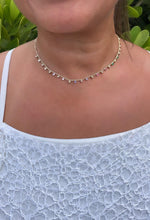 Load image into Gallery viewer, 18k Gold Filled thin bead and colorful gem choker