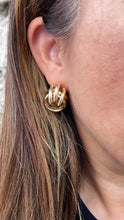 Load image into Gallery viewer, 18k Gold Filled XL Multi-Rowed Knot Stud Earring, Maxi- Jewlery