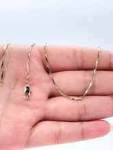 Load image into Gallery viewer, 18k Gold Filled Bar Link Chain: Thin Dainty Spear Necklace