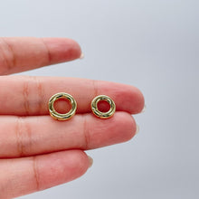 Load image into Gallery viewer, 18k Gold Filled Small Smooth Round Carabiner Clasp, Made for Jewelry Making, Jewelry Supplies