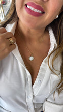 Load image into Gallery viewer, 18k Gold Filled Virgin Mary Mother of Pearl CZ Medallion