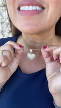Load image into Gallery viewer, 18k Gold Filled CZ Big Heart Puffy Pendant, Available in Gold and Silver