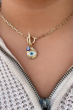 Load image into Gallery viewer, 18k Gold Filled Paperclip Toggle Choker with Toggle