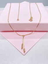 Load image into Gallery viewer, 18k Gold Filled Cobra Link Choker with Engraved Tiny Heart and Beads Detail