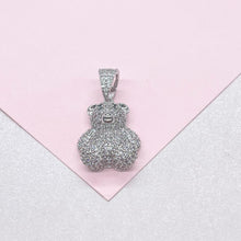 Load image into Gallery viewer, 18k Gold Filled Puffy Bear Charm Pendant