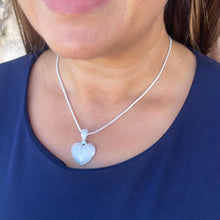 Load image into Gallery viewer, 18k Gold Filled CZ Big Heart Puffy Pendant, Available in Gold and Silver