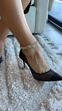 Load image into Gallery viewer, 18k Gold Filled CZ Pave Cuban Link Anklet: Chunky Chain