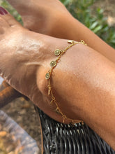 Load image into Gallery viewer, 18k Gold Filled Charm Anklet featuring many Mini Medallion Charms, Coin Charm Ankle Bracelet