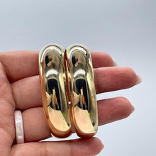 Load image into Gallery viewer, 18k Gold Filled Plain Double Row Cuff Bracelet, Hollowed, Trending Now