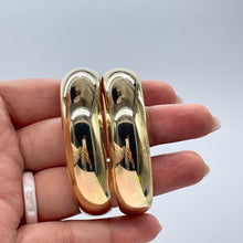 Load image into Gallery viewer, 18k Gold Filled Plain Double Row Cuff Bracelet, Hollowed, Trending Now