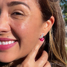 Load image into Gallery viewer, Silver Filled Baby Croissant Hoop