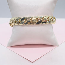 Load image into Gallery viewer, 18k Gold Filled 12mm Thick Monaco Miami Cuban Link Bracelet for Women