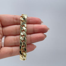 Load image into Gallery viewer, 18k Gold Filled 12mm Thick Monaco Miami Cuban Link Bracelet for Women