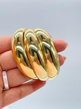 Load image into Gallery viewer, 18k Gold Filled Plain Triple Row Cuff Bracelet, Hollowed, Trending Now