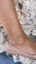 Load image into Gallery viewer, 18k Gold Filled 4mm Double Cuban Link Anklet, Summer Time Anklet