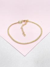 Load image into Gallery viewer, 18k Gold Filled 2.5 Specialty Chain Dainty Bracelet