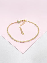 Load image into Gallery viewer, 18k Gold Filled 2.5 Specialty Chain Dainty Bracelet